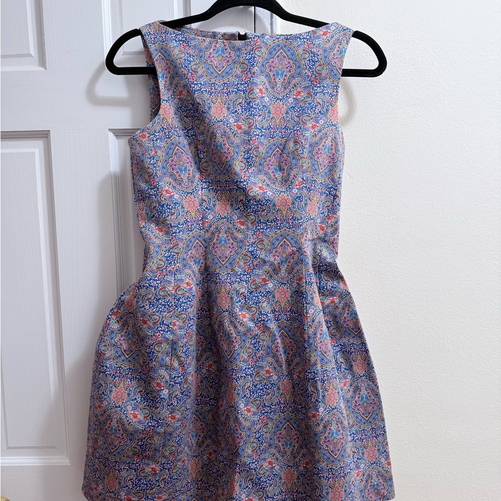 Zara Blue and Pink Mini Dress